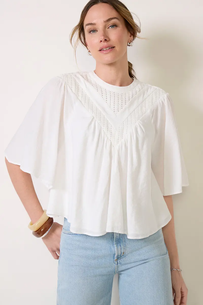 Women's Ashlynn Cutwork Blouse 1