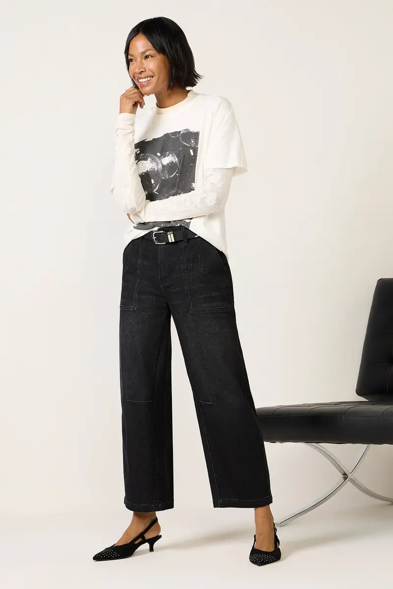 Women's Ashton Barrel Jean 1