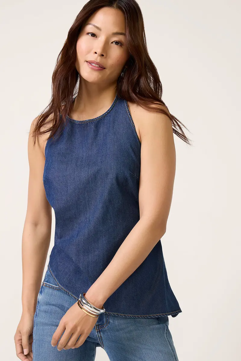 Women's Asymmetrical Hem Halter Top 1