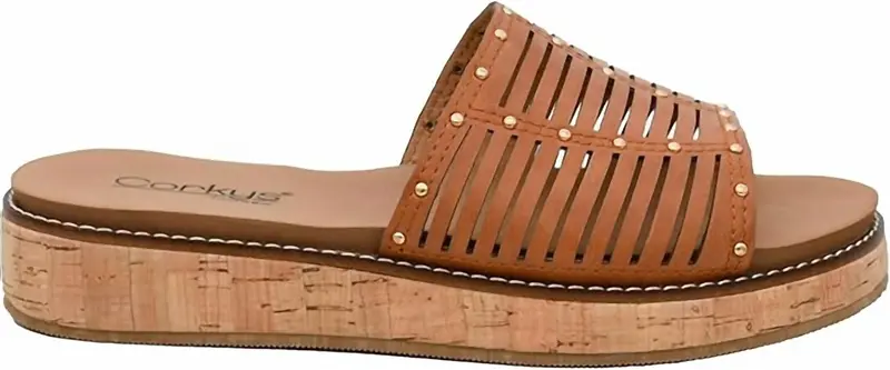 Women's At Ease Sandal In Cognac 1