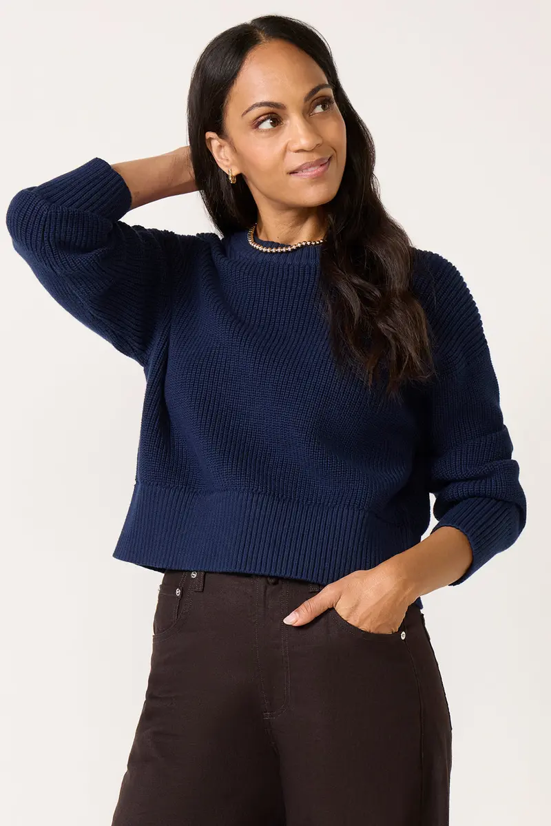 Women's Audrey Crew Neck Sweater Top 1