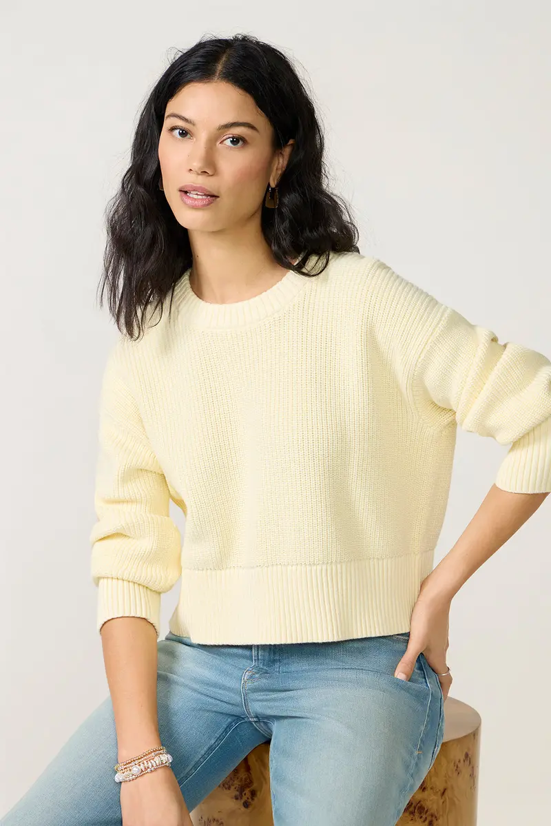 Women's Audrey Crew Neck Sweater Top 1