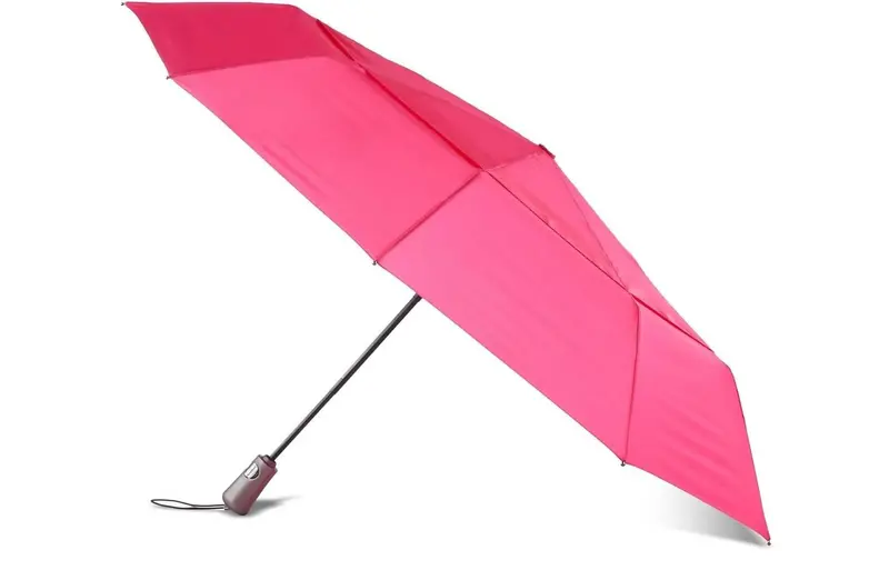 Women's Auto Open Close Windproof Ultimate Compact Umbrella In Azalea 1