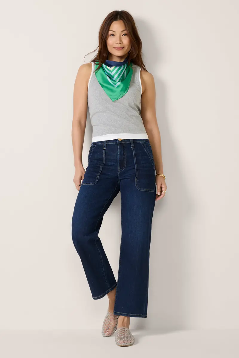 Women's Avery Pork Chop Pocket Straight Jean 1
