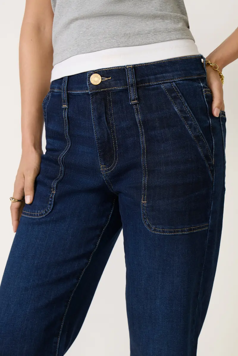 Women's Avery Pork Chop Pocket Straight Jean 2