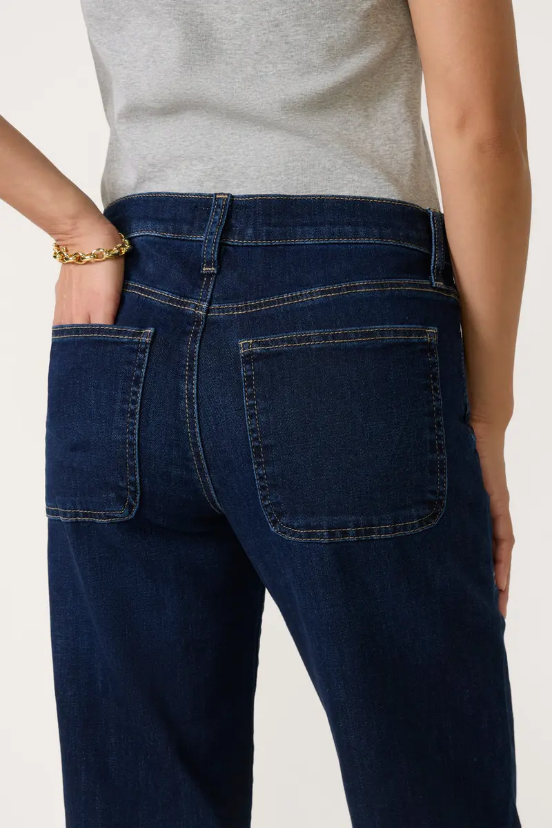 Women's Avery Pork Chop Pocket Straight Jean 3