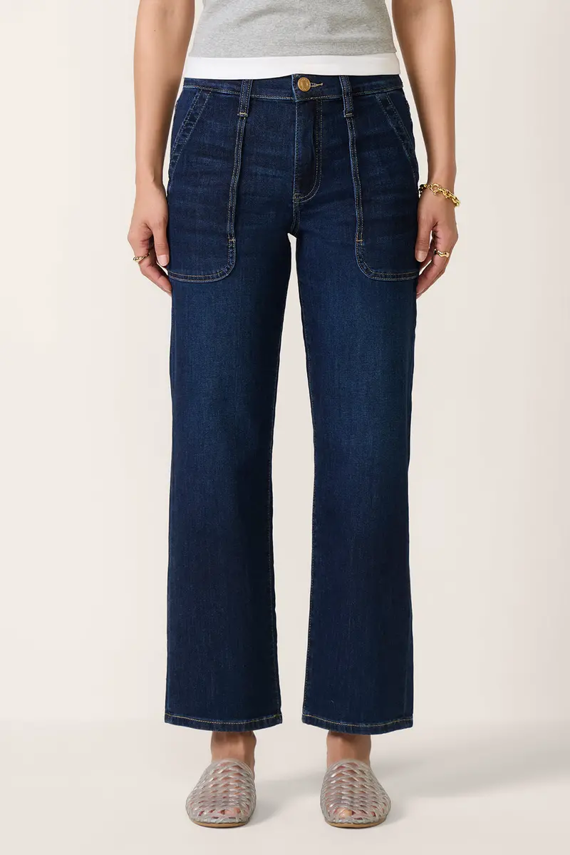 Women's Avery Pork Chop Pocket Straight Jean 4