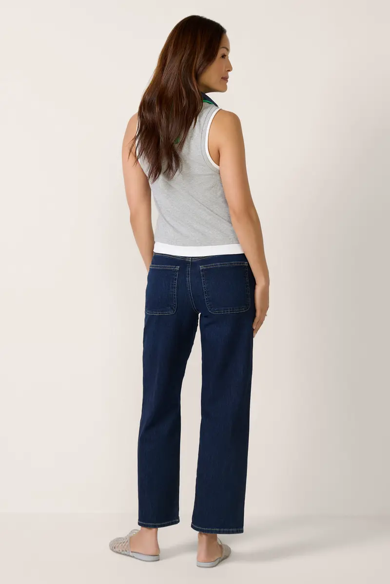 Women's Avery Pork Chop Pocket Straight Jean 5
