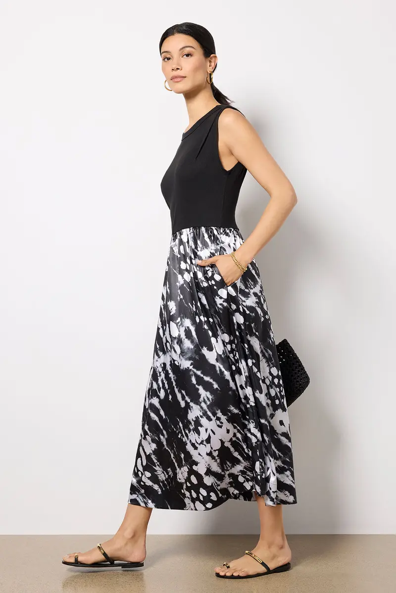 Women's Azalea Mixed Media Midi Dress 1