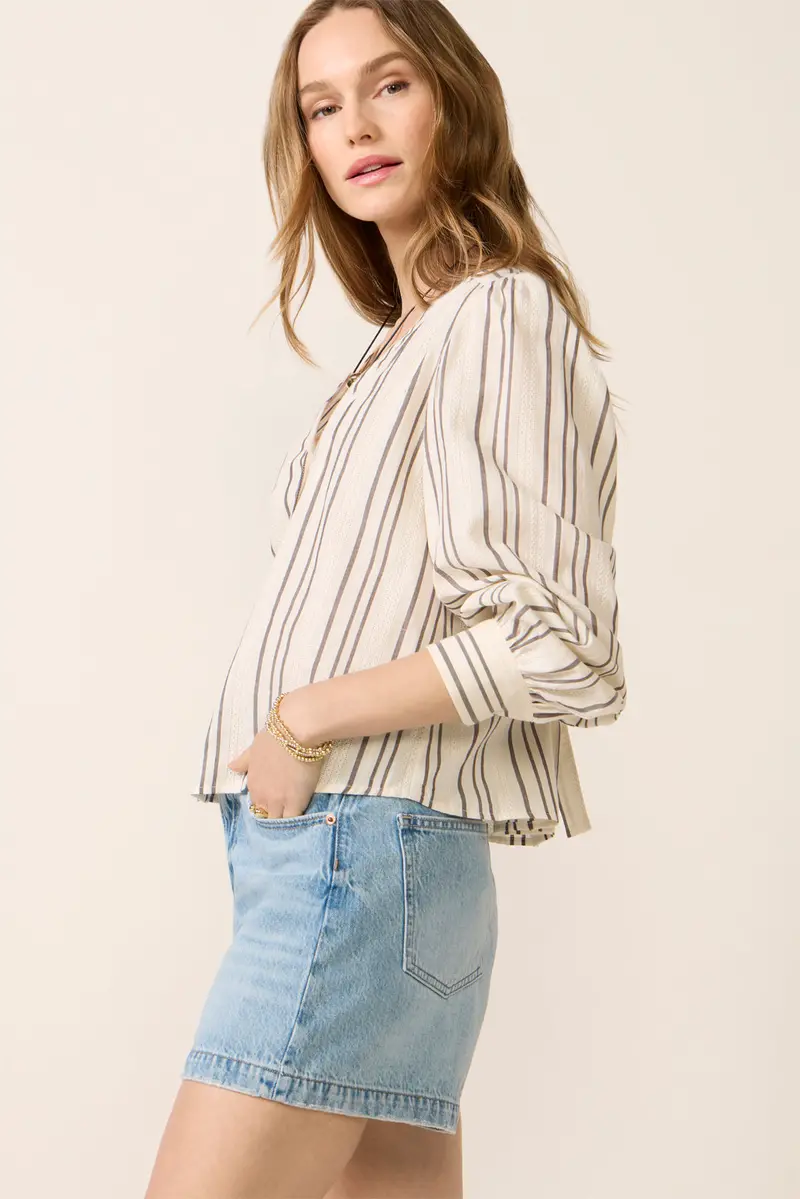 Women's Bailey Button Stripe Blouse 1