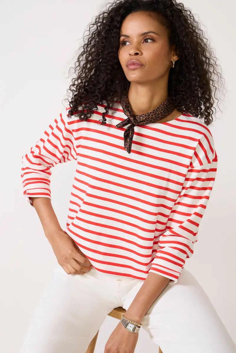 Women's Baily Shirred Sleeve Top 1
