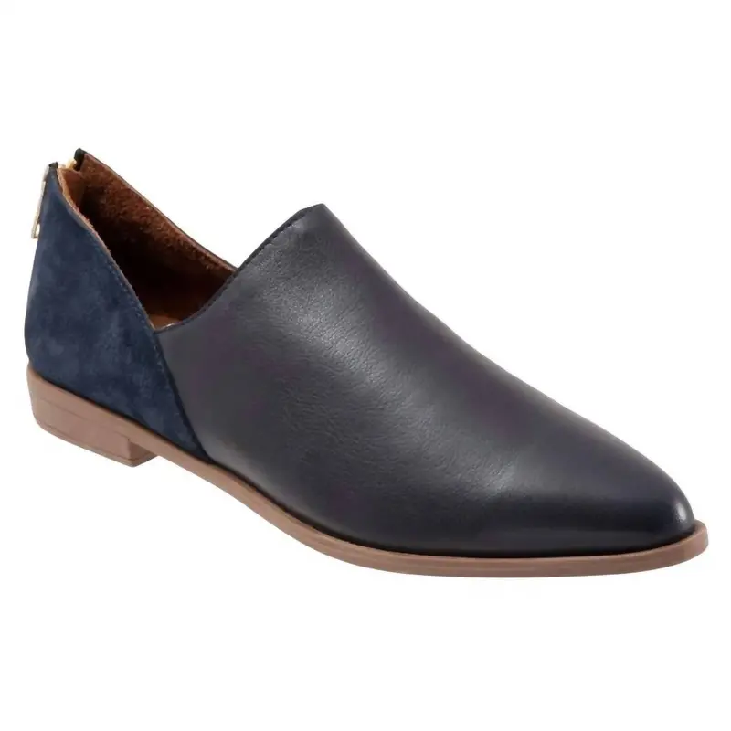 Women's Beau Flat Shoes In Navy 1