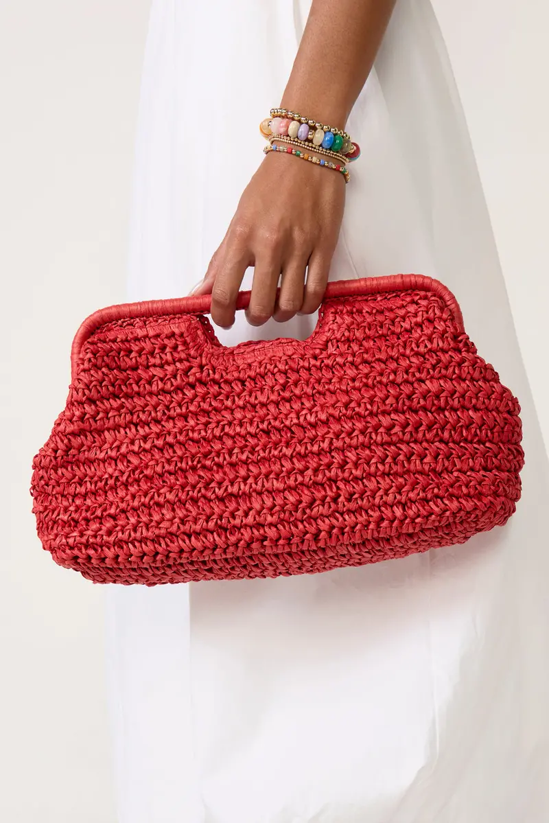 Women's Beckett Raffia Clutch Bag 1