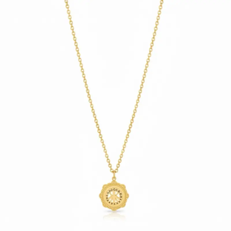Women's Bee Medallion Necklace In Gold 1