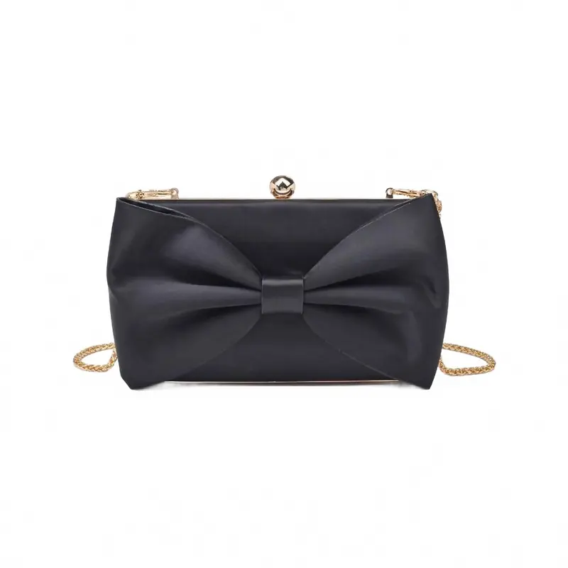 Women's Belle Bow Evening Bag In Black 1