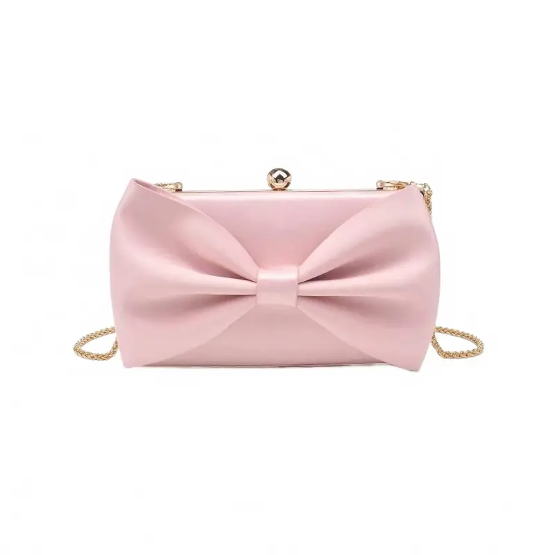 Women's Belle Bow Evening Bag In Champagne 1