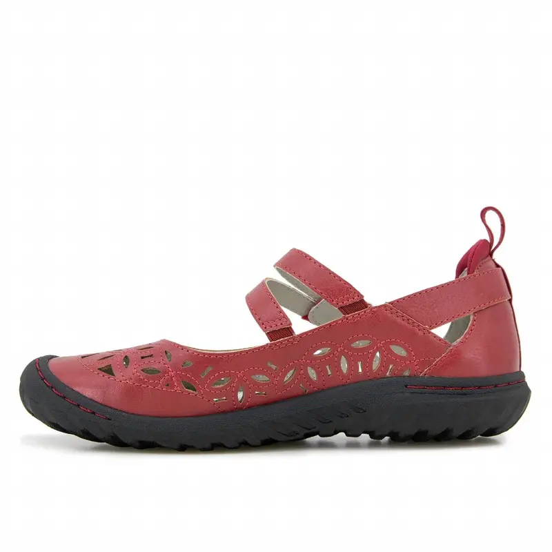Women's Bellerose Encore Mary Jane Flat In Red 3