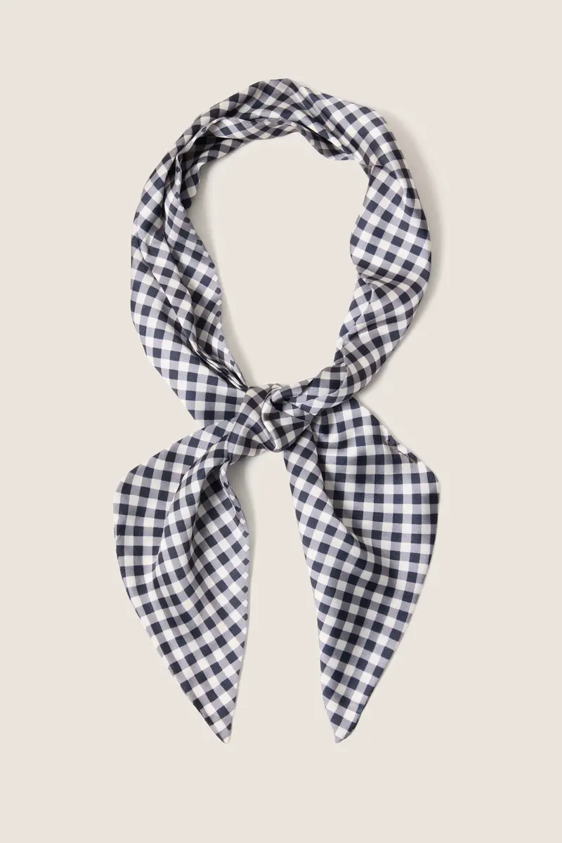 Women's Betty Gingham Skinny Scarf 1