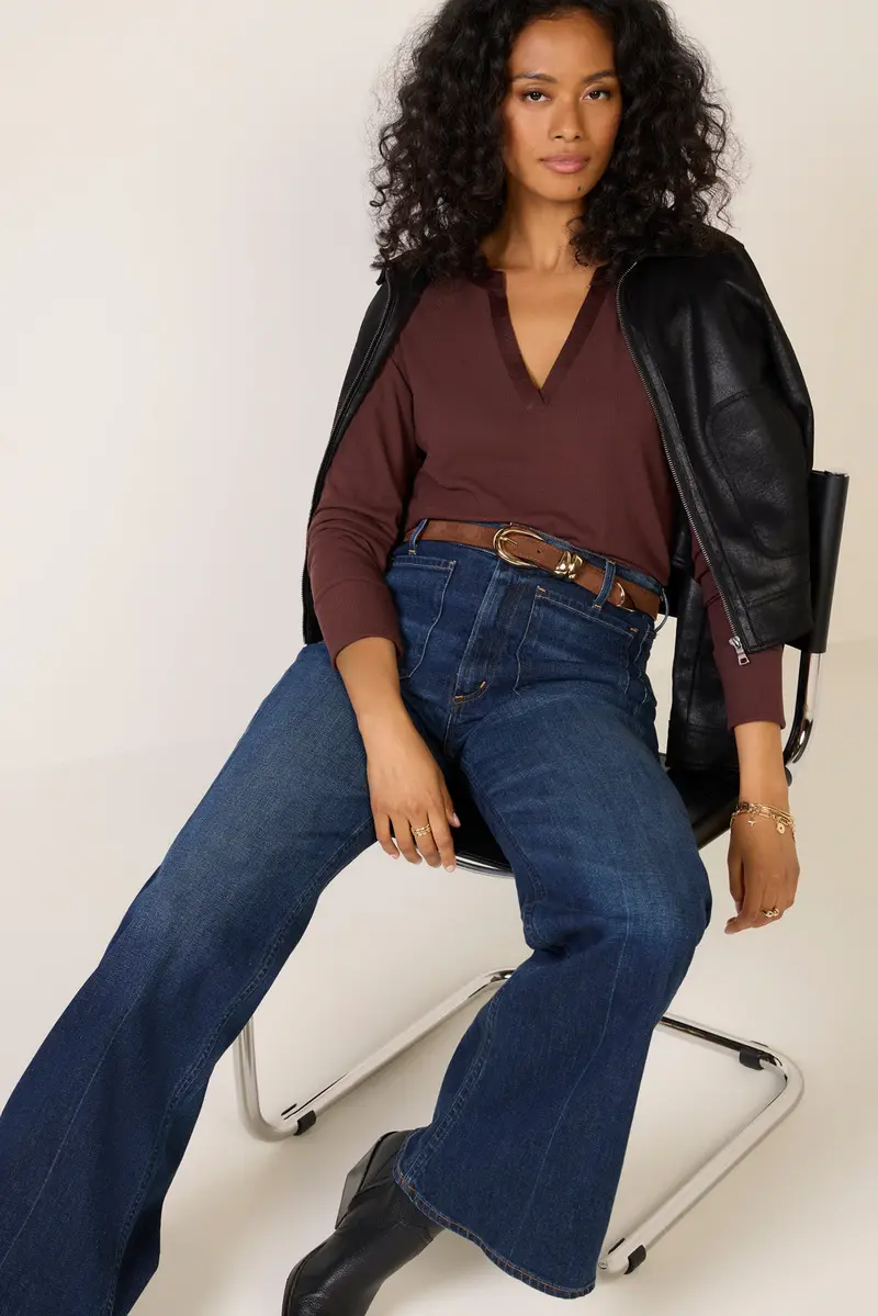 Women's Bex Split Neck Top 1