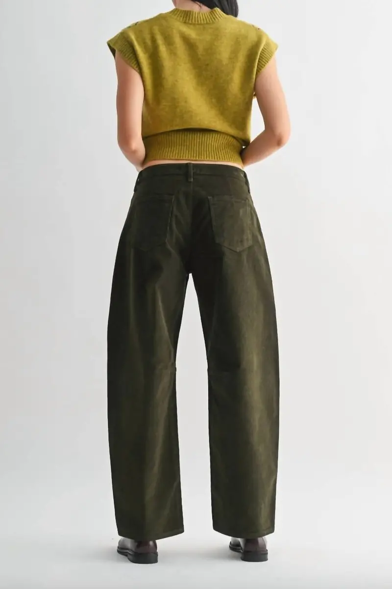Women's Boise Barrel Jean In Olive 2