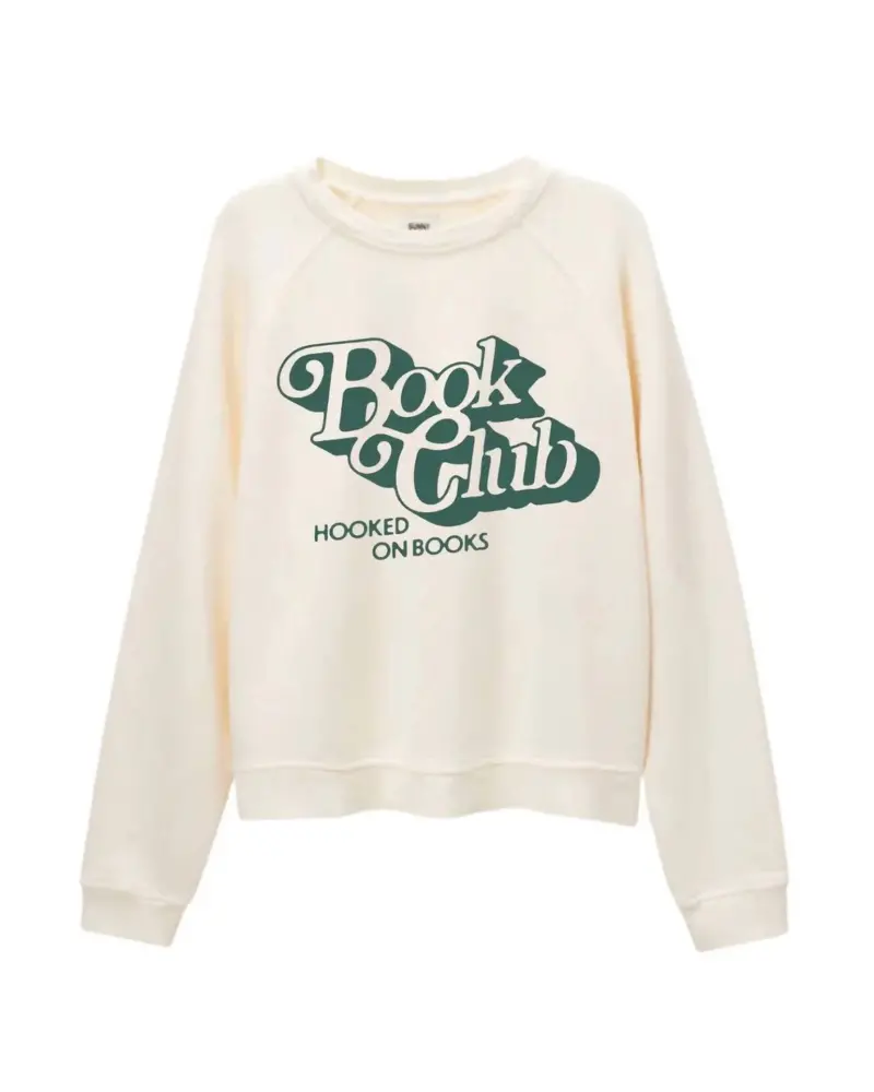 Women's Book Club Sweatshirt In Beige 1