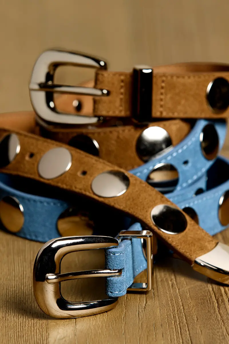 Women's Brett Studded Suede Belt 1