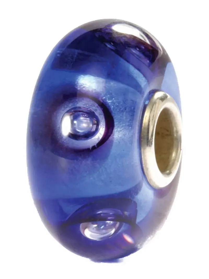Women's Bubbles Glass Bead Charm In Blue 1