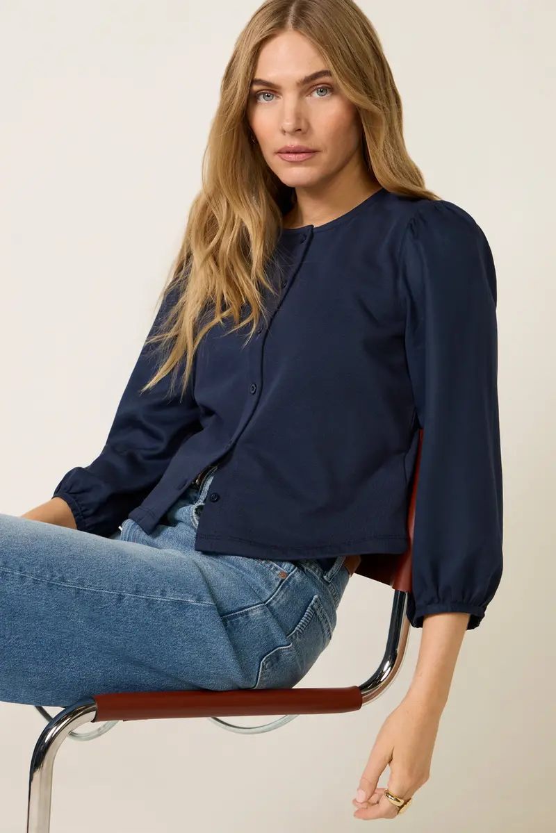 Women's Caelyn Mixed Media Top 1