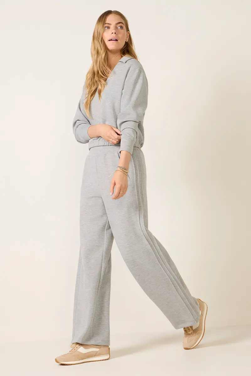 Women's Cambrie Wide Leg Pintuck Pants 1