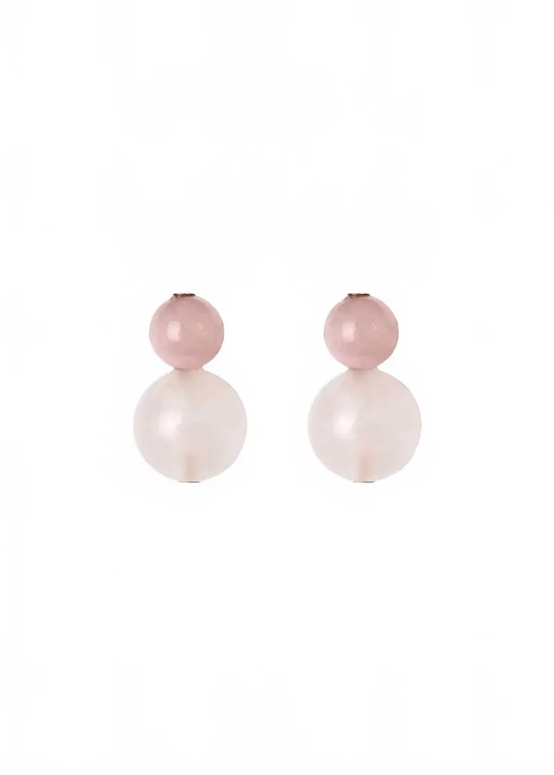 Women's Cara Earrings In Rose Quartz 1