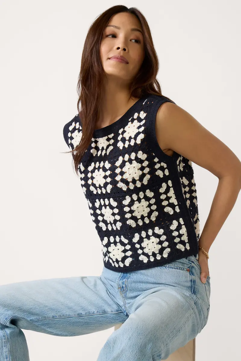 Women's Charlotte Crochet Tank Top 1