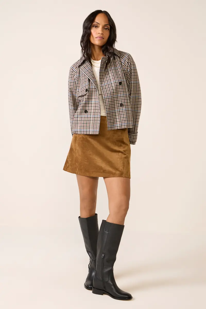 Women's Ciera Suede Mini Skirt 1