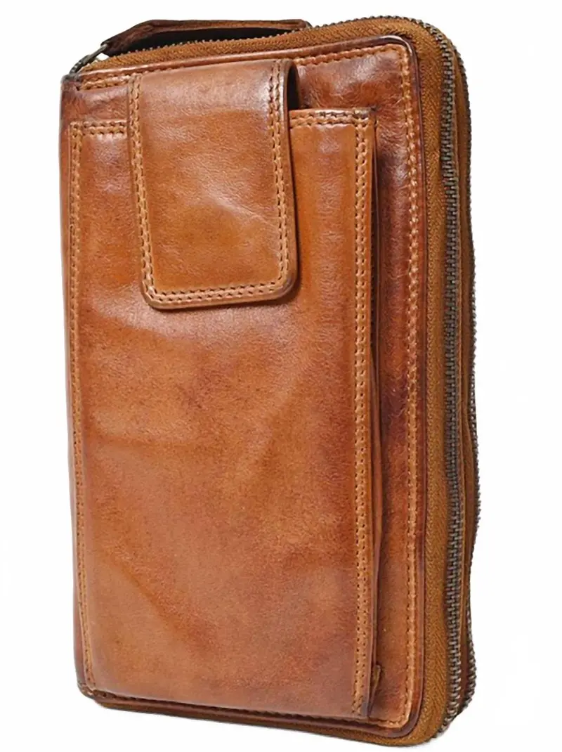 Women's Coin Purse In Cognac 1