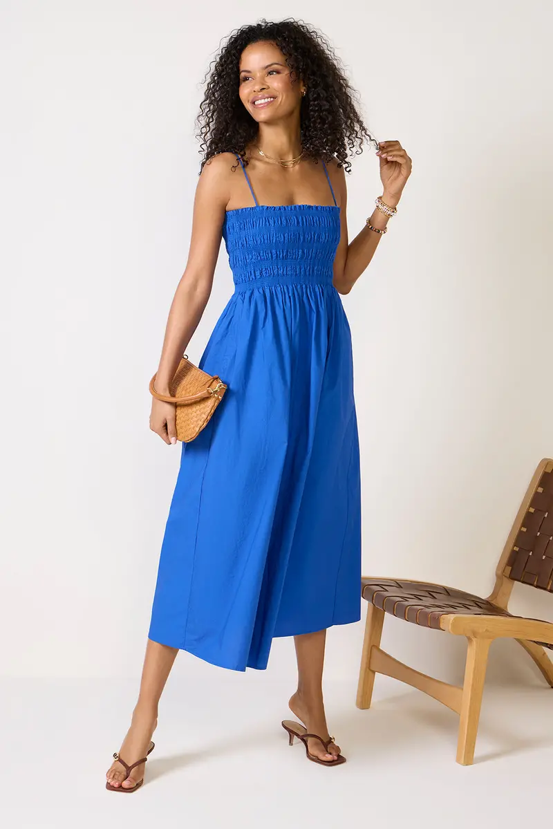 Women's Cornelia Poplin Midi Dress 1