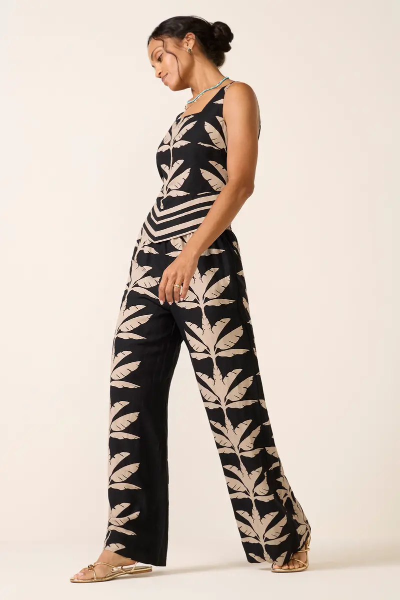 Women's Dani Wide Leg Linen Pants 1