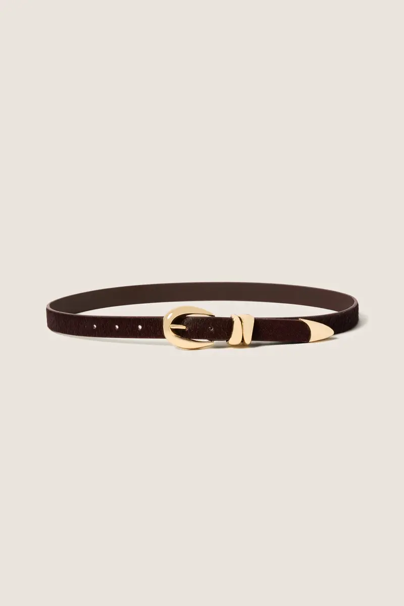 Women's Declan Calf Hair Belt 1