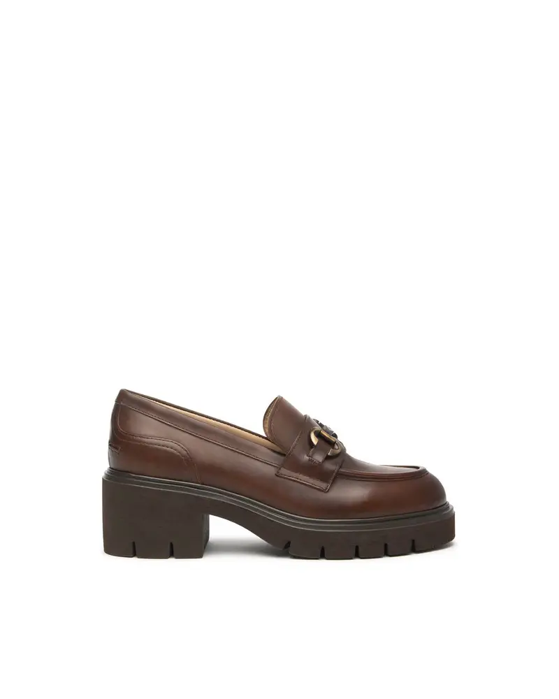 Women's Delgado Marrone Platform Loafer In Brown 1