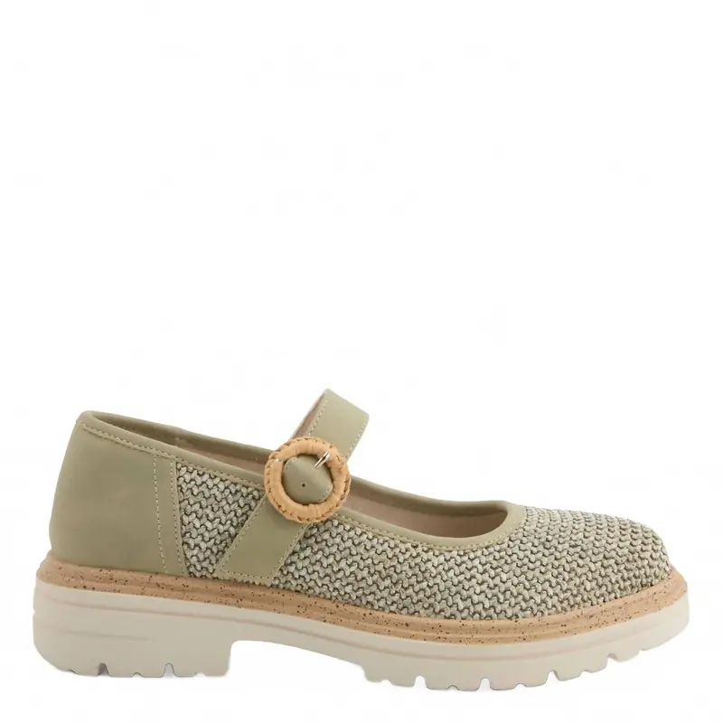 Women's Demure Mary Jane Shoes In Green 2