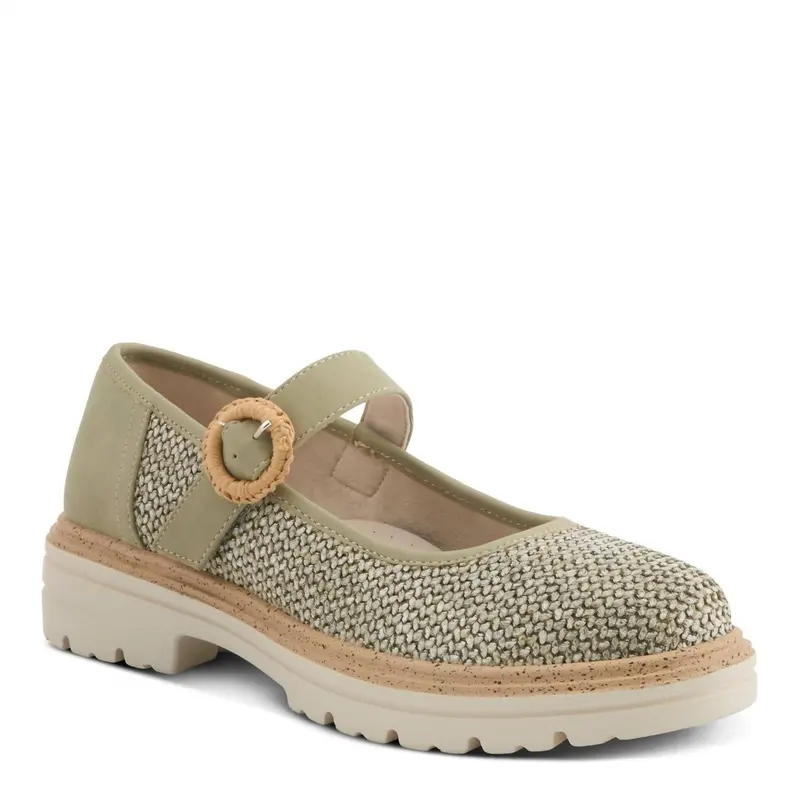 Women's Demure Mary Jane Shoes In Green 3