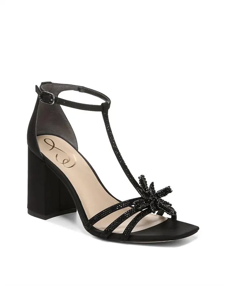 Women's Donnie Heeled Sandals In Black 1