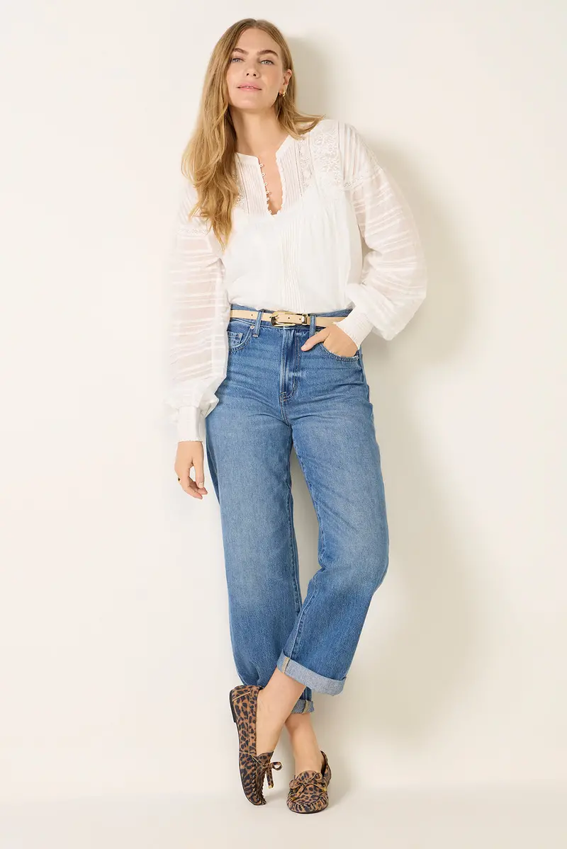 Women's Donny Rolled Hem Boyfriend Jean 1