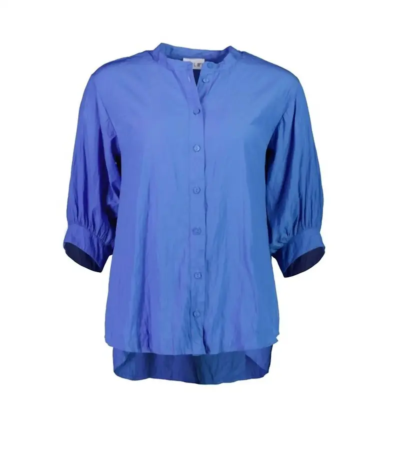 Women's Don't Make A Fuss Blouse In Laguna Blue 1