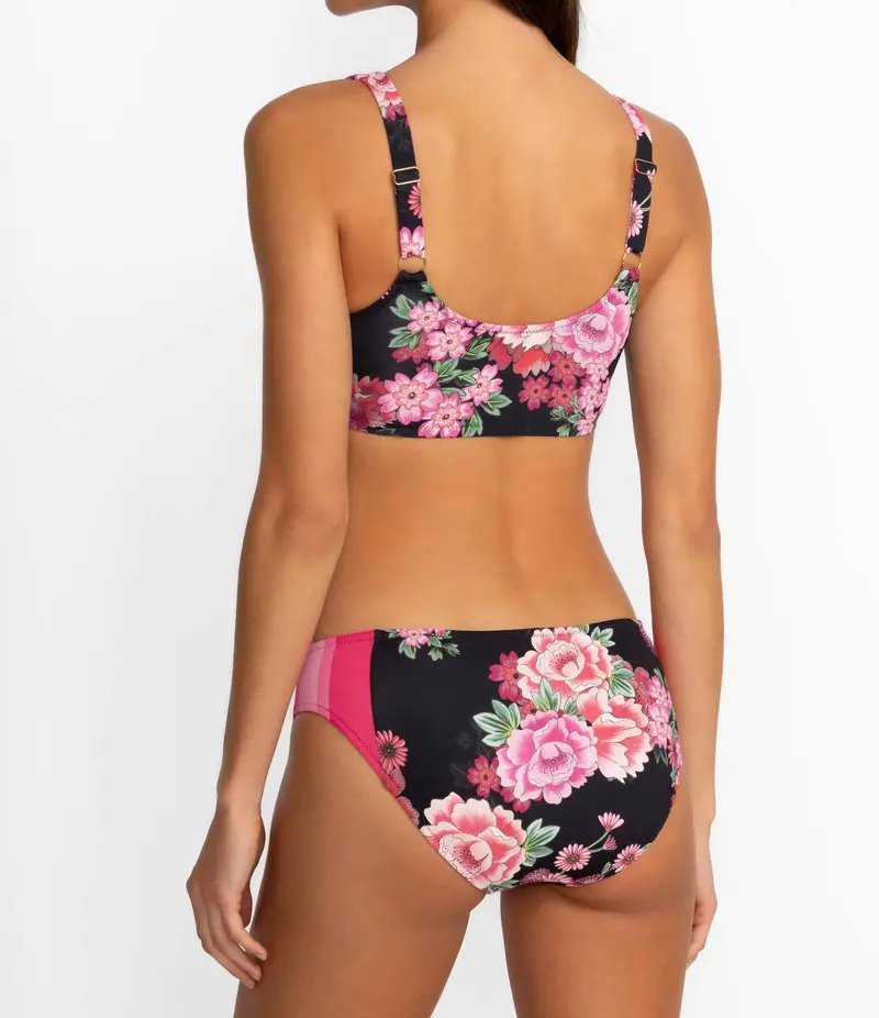 Women's Drawcord Bikini Top In Black 2
