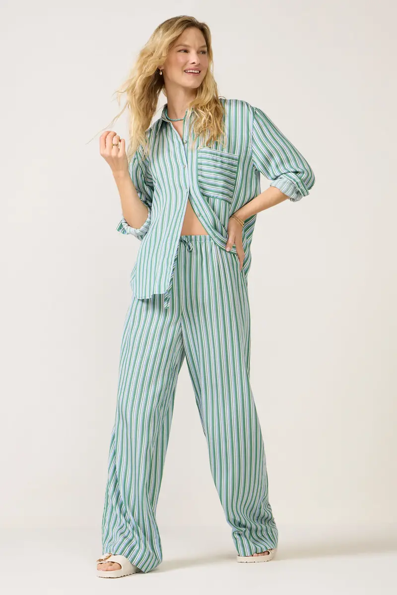 Women's Drawcord Flowy Pants 1