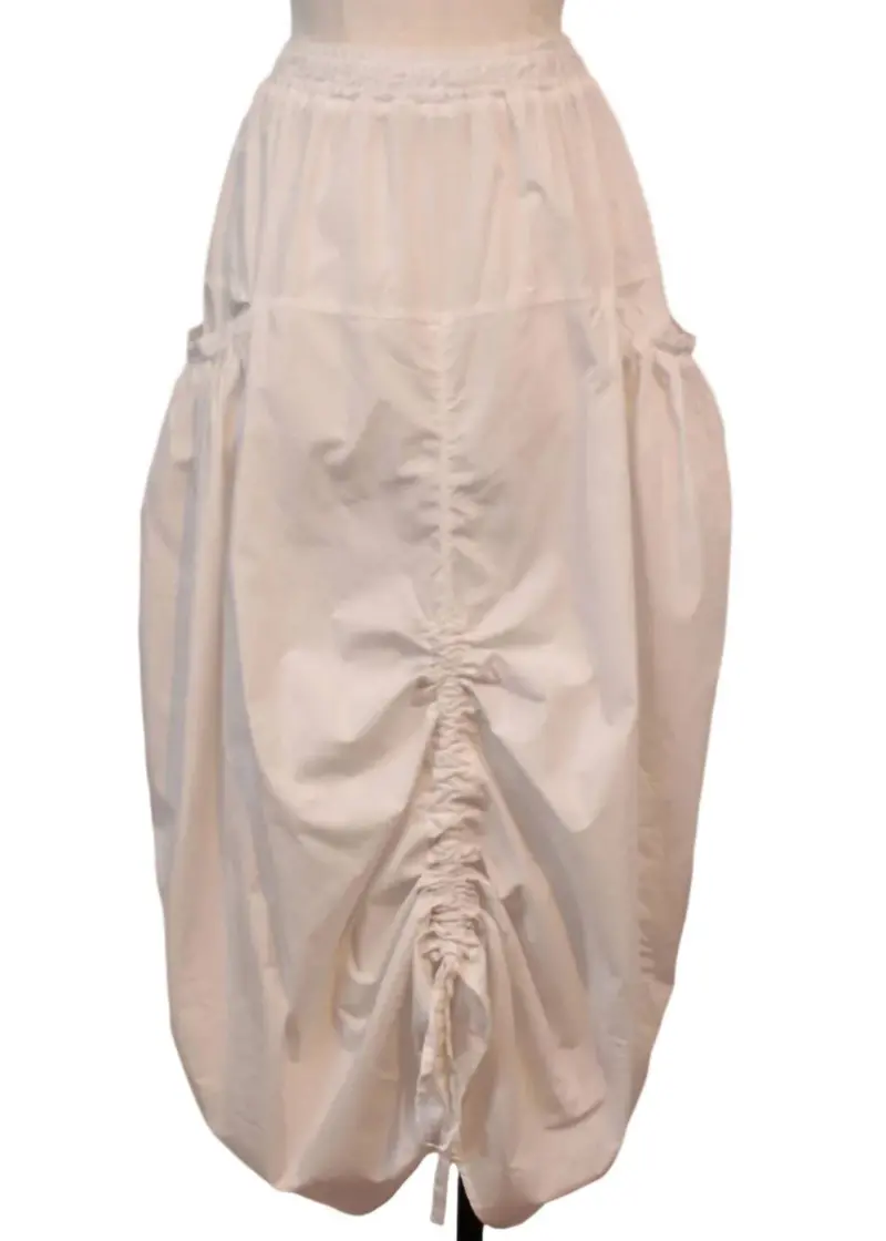 Women's Drawstring Amphora Skirt In Ice 1