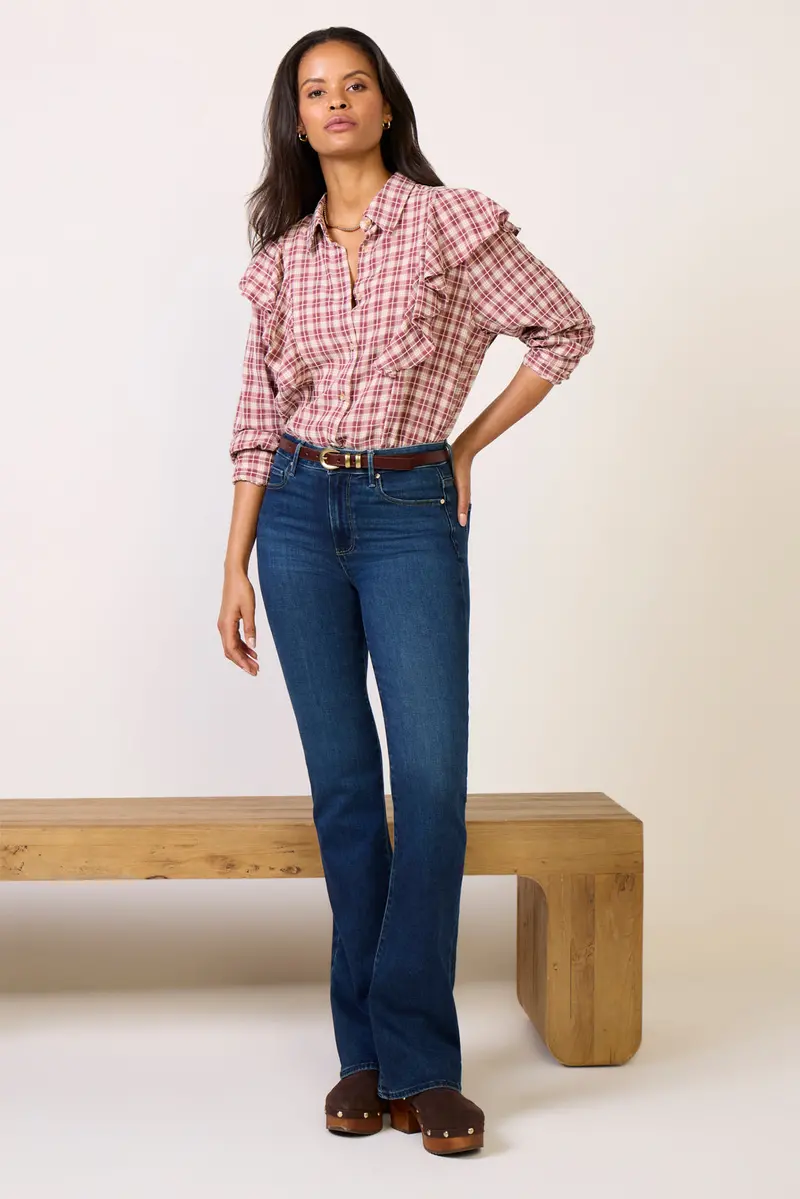 Women's Dru Ruffle Front Shirt 1