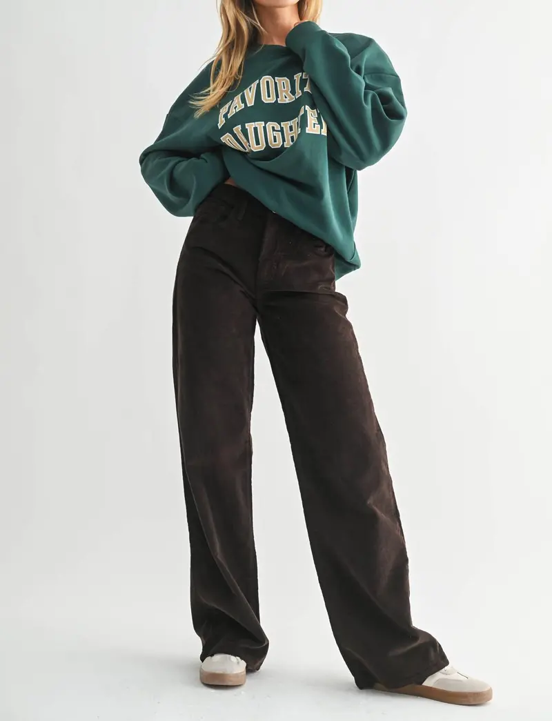 Women's Durango Corduroy Pant In Chocolate 1