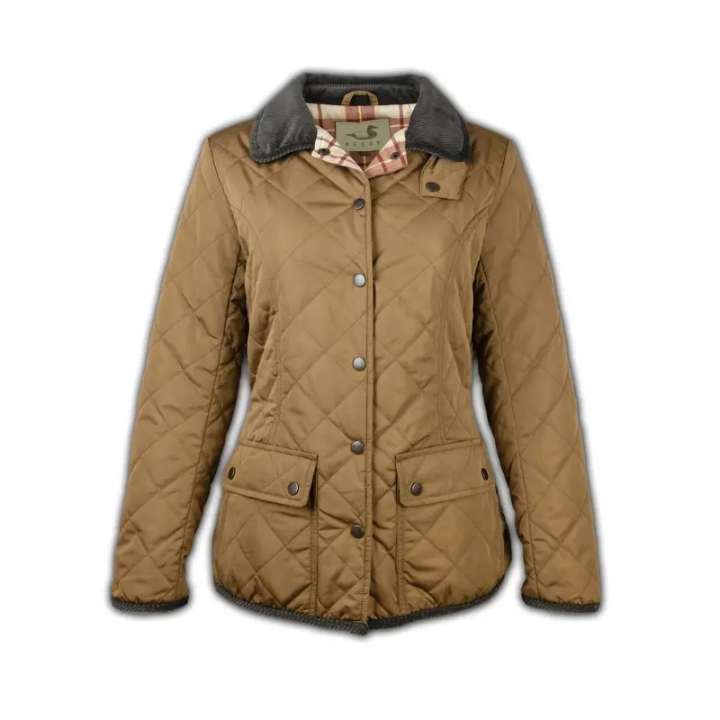 Women's Easton Quilted Jacket In Khaki 1