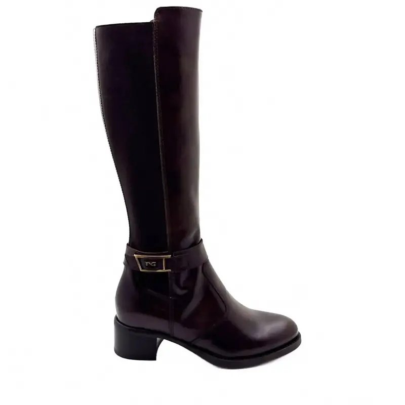 Women's Elastico Riding Boot In Chocolate 1
