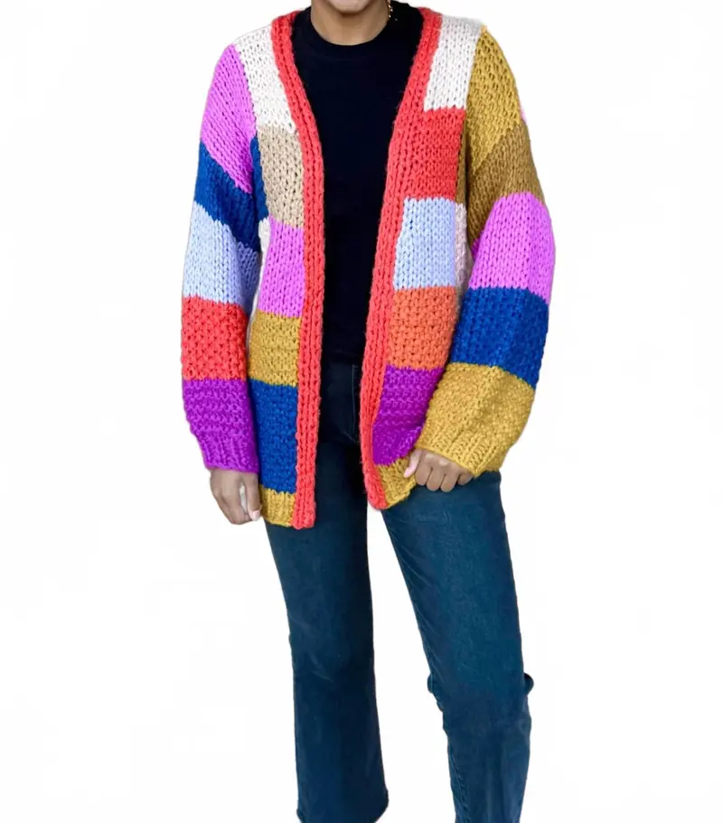 Women's Electric Feels Cardigan In Multi 1